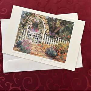 5/$15 Charming Garden Gate Art Print
